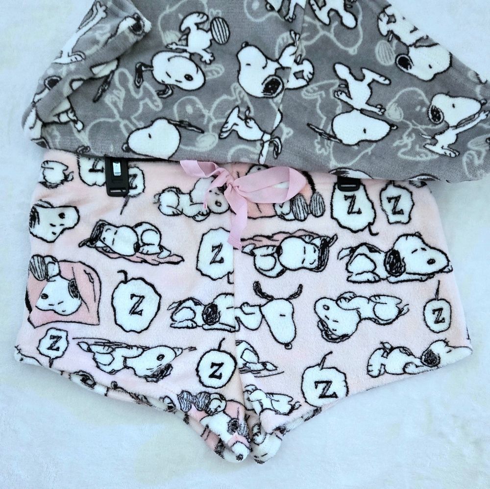 Peanuts🥜 Two✌️ Pack Fleece Sleep💤 Shorts🩳 - NWT - Picture 5 of 13